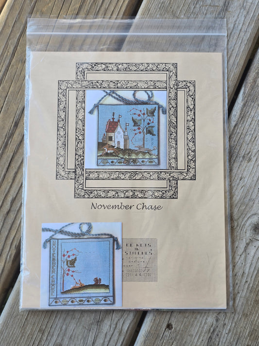 Forget-Me-Nots In Stitches - November Chase - Cross Stitch Kit