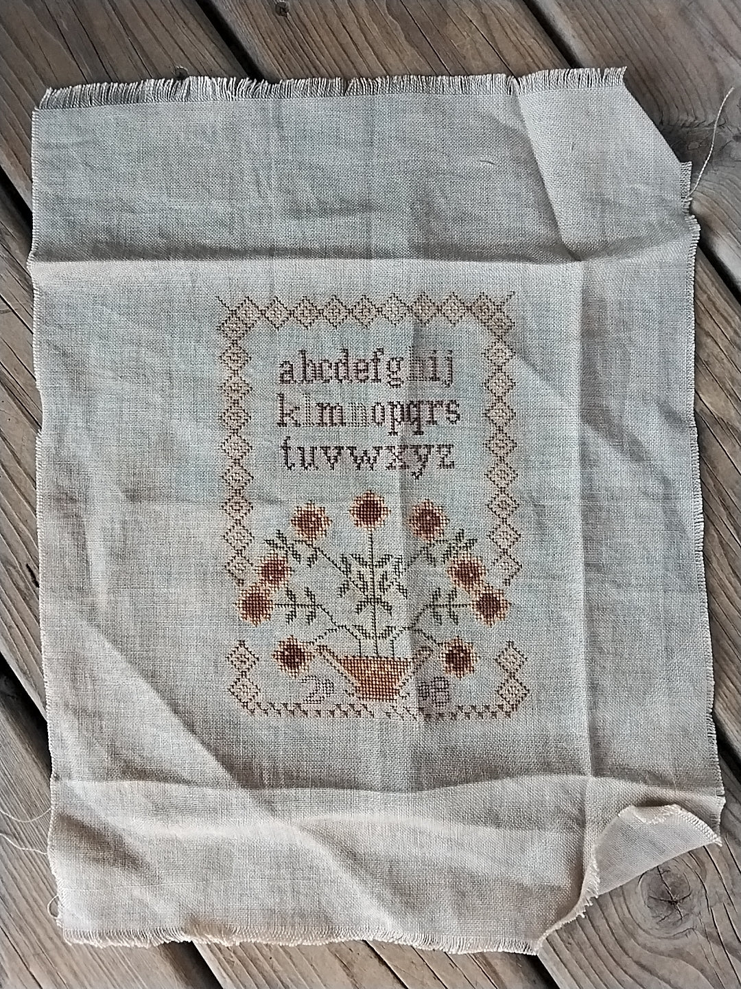 Blackbird Designs- Sunflower Charms - Completed Cross Stitch