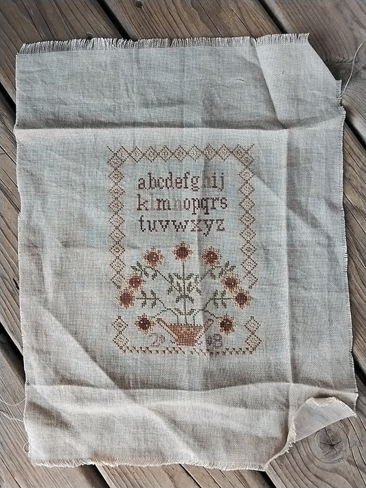 Blackbird Designs- Sunflower Charms - Completed Cross Stitch