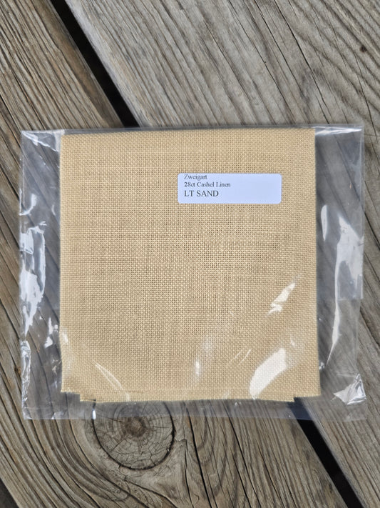 Zweigart - 28 Count Cashel Linen - Light Sand - Cross Stitch Cloth