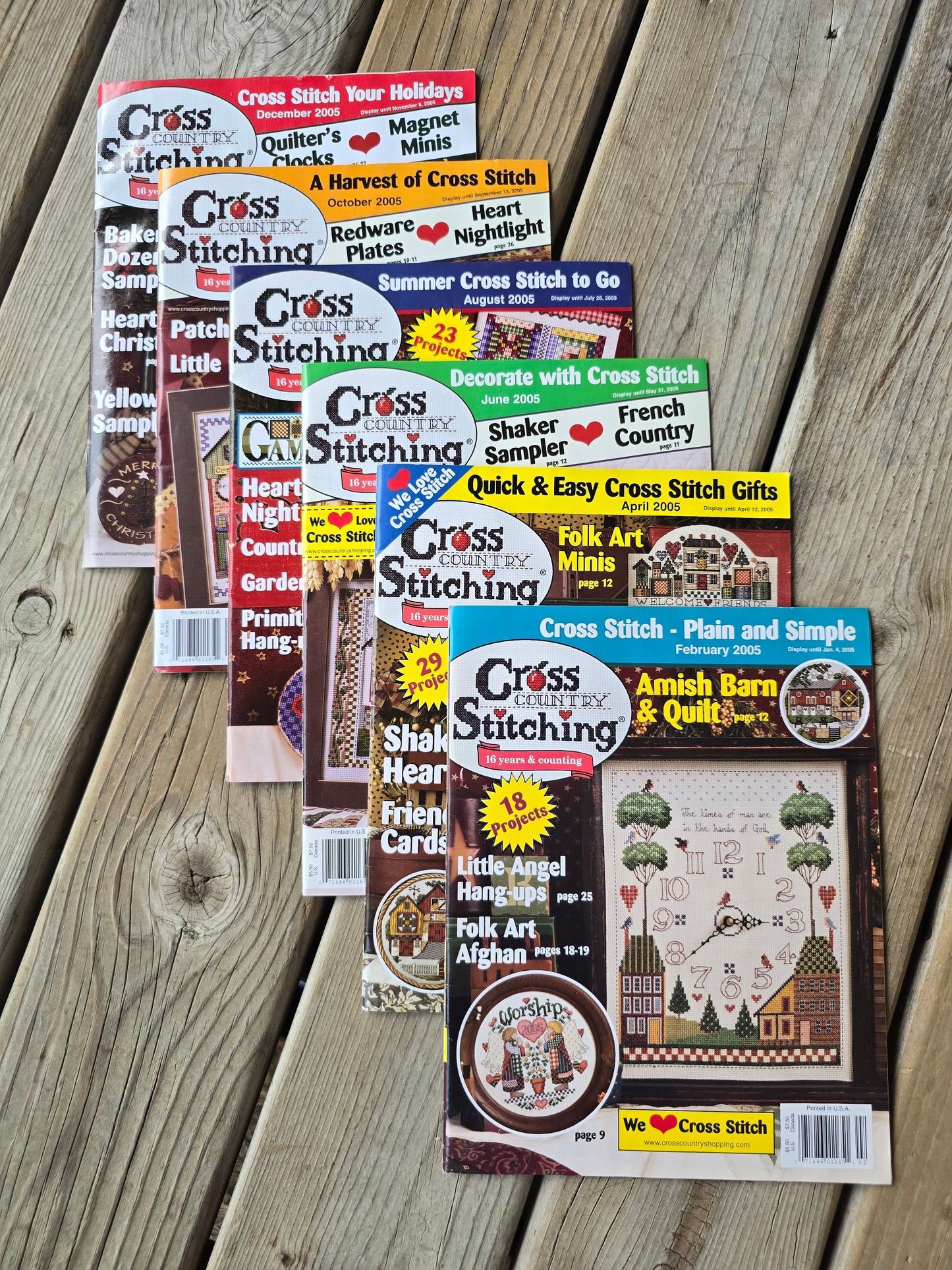 Cross Country Stitching Magazine - 2005 Bundle