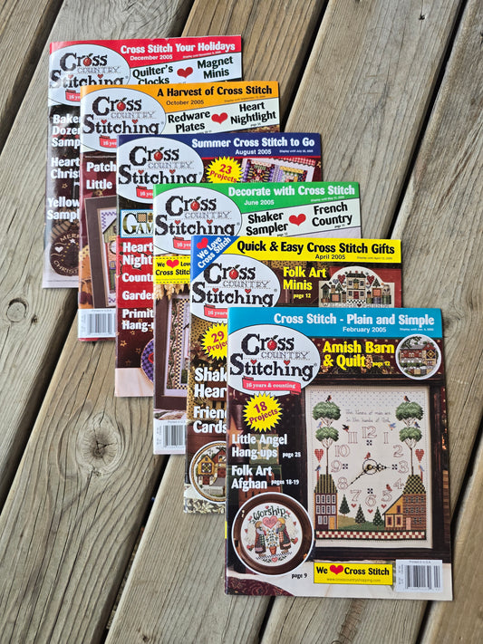 Cross Country Stitching Magazine - 2005 Bundle
