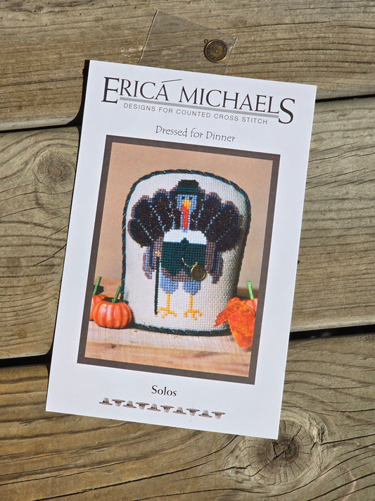 Erica Michaels -  Solos - Dressed for Dinner - Cross Stitch Pattern