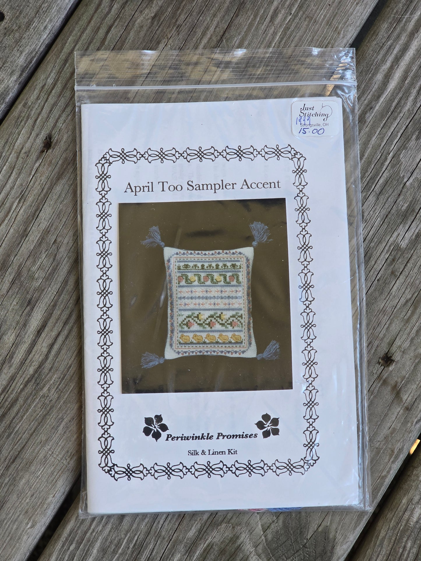 Periwinkle Promises - April Too Sampler Accent - Sampler Accents - Cross Stitch Kit
