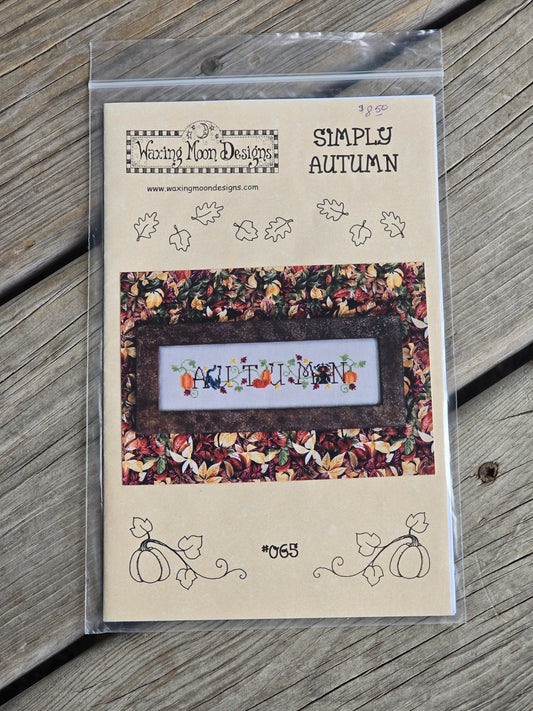 Waxing Moon Designs - Simply Autumn - Cross Stitch Pattern