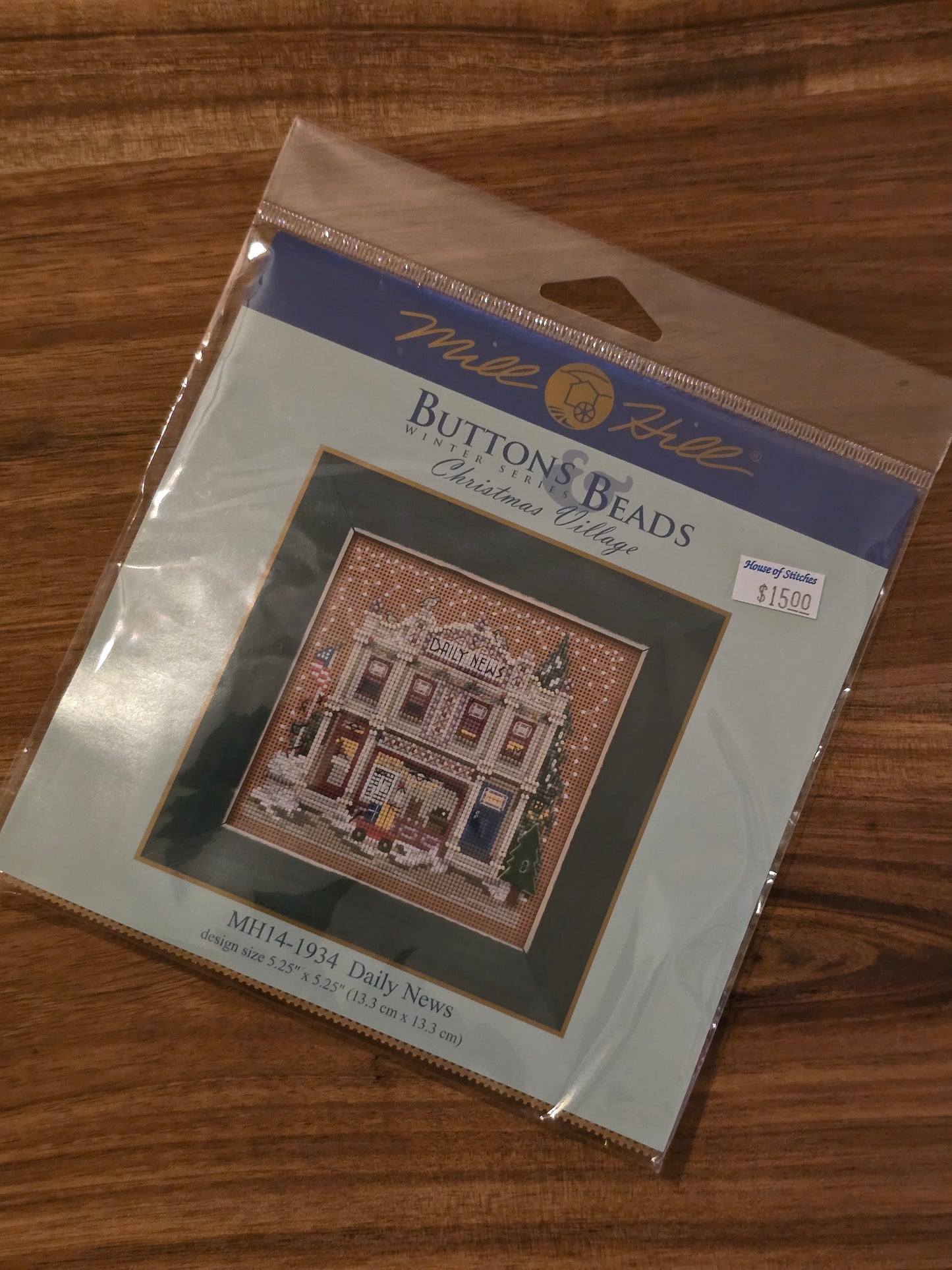 Mill Hill - Button & Beads - Winter Series - Christmas Village - Daily News - MH14-1934 - Cross Stitch Kit