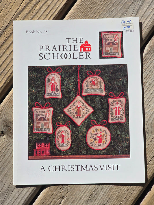 The Prairie Schooler - A Christmas Visit - Book No. 48 - Cross Stitch Pattern