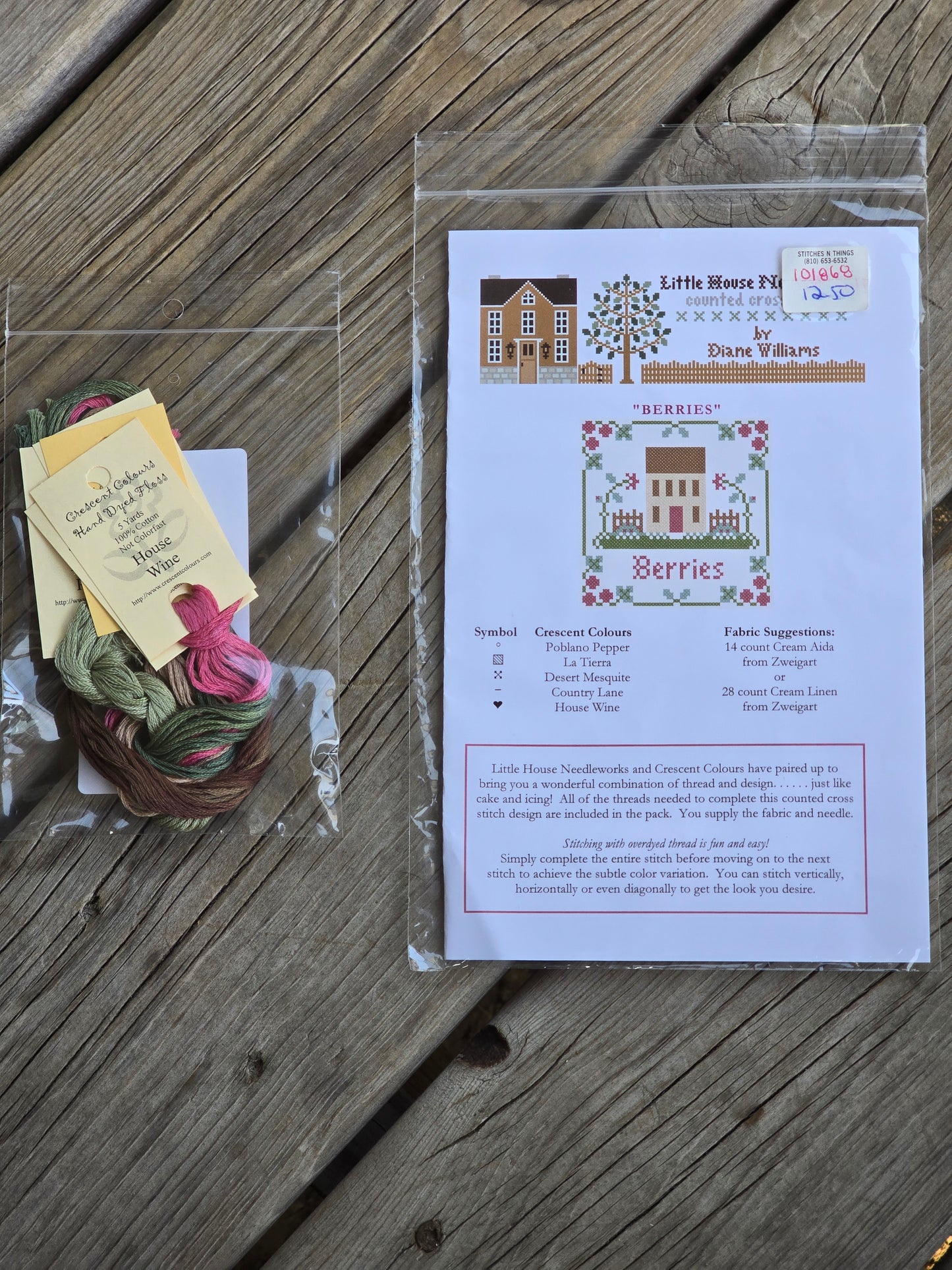 Little House Needleworks - Berries - Cross Stitch Pattern