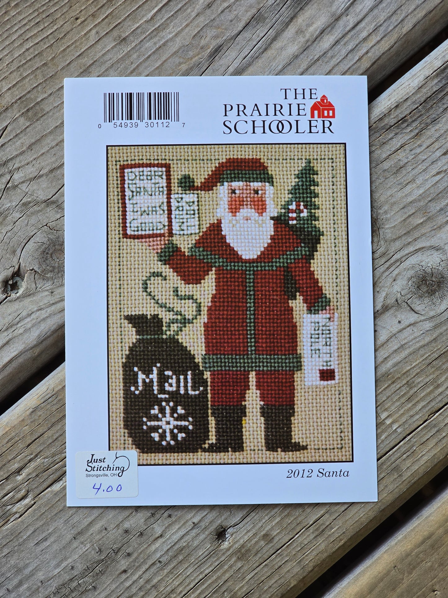 The Prairie Schooler - 2012 Santa - Cross Stitch Pattern