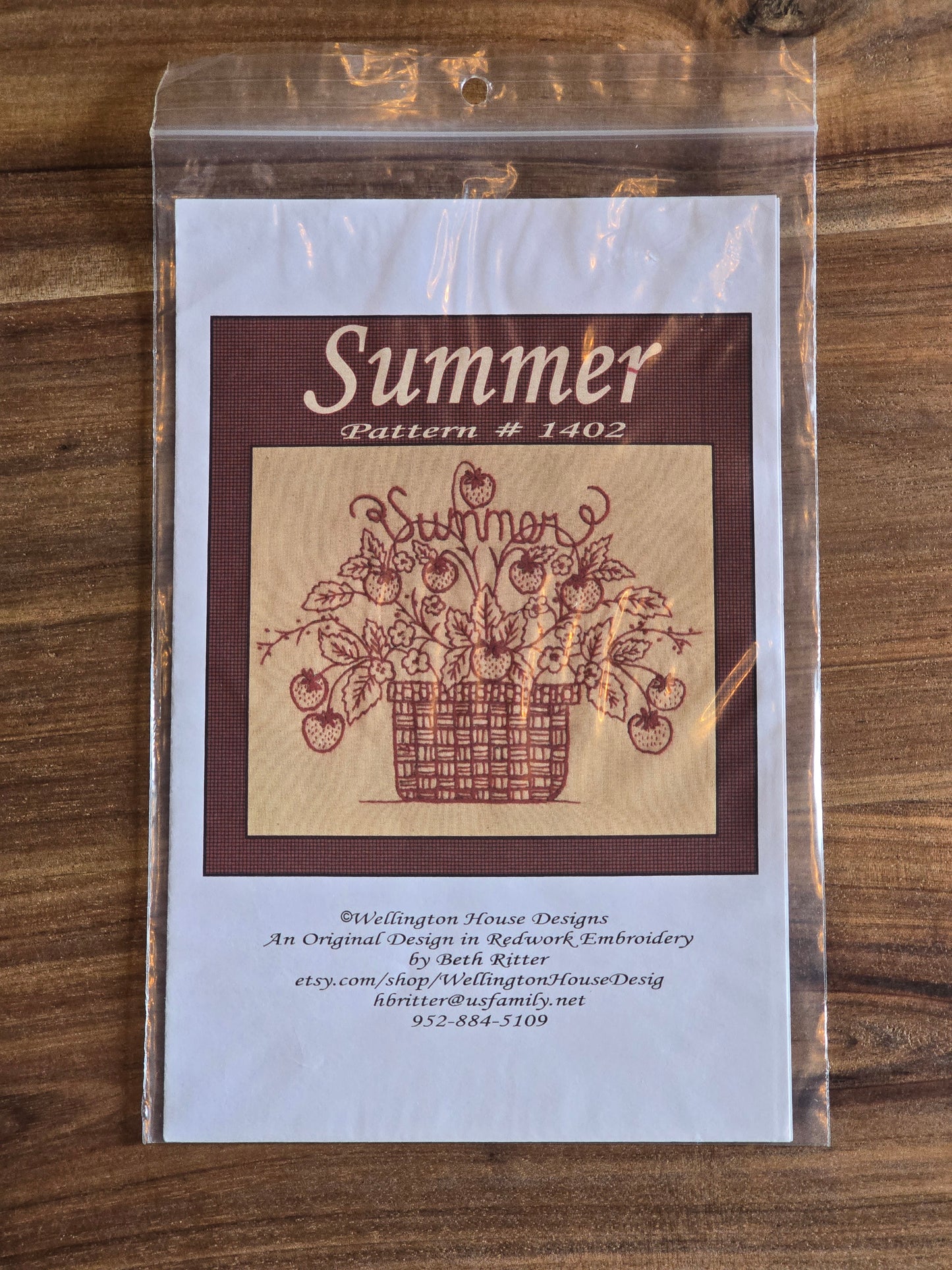 Wellington House Designs - Summer - Embroidery Pattern