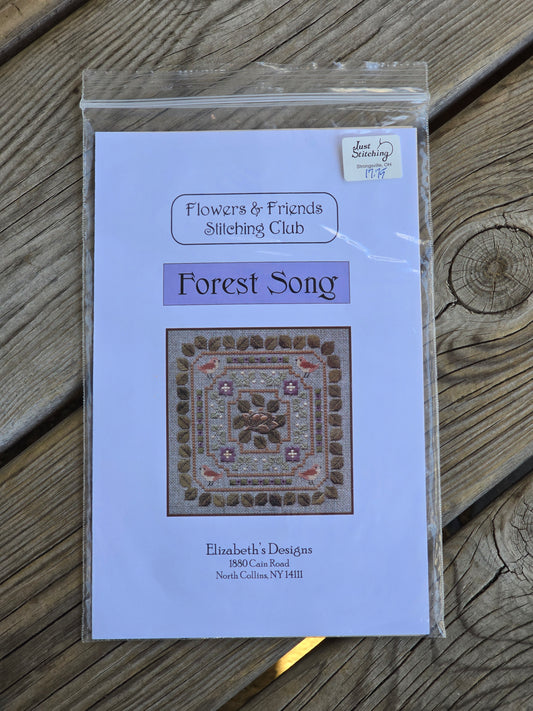 Elizabeth's Designs - Flowers & Friends Stitching Club - Forest Song - Cross Stitch Kit