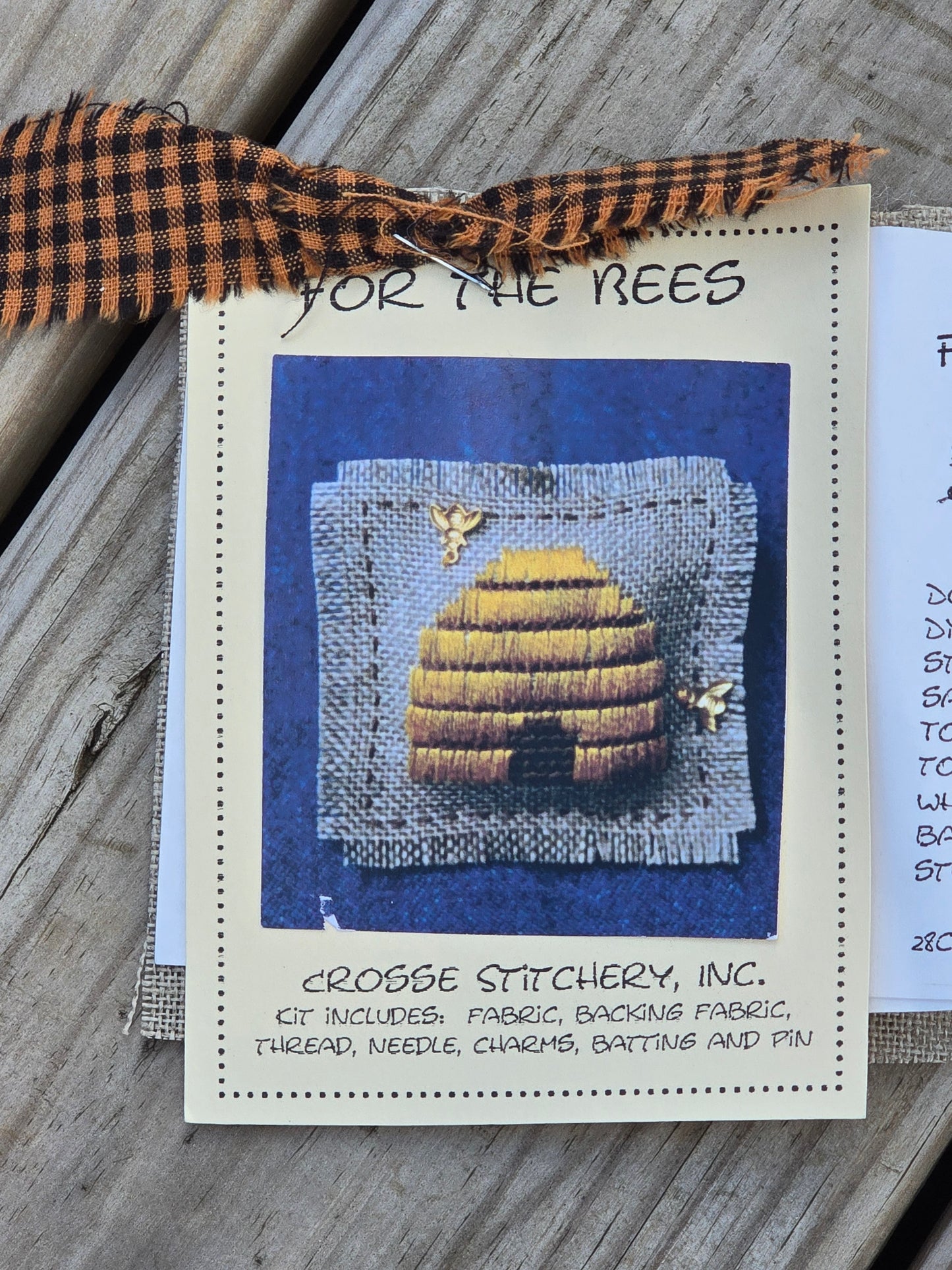 Crosse Stitchery, Inc. - For The Bees - Cross Stitch Kit