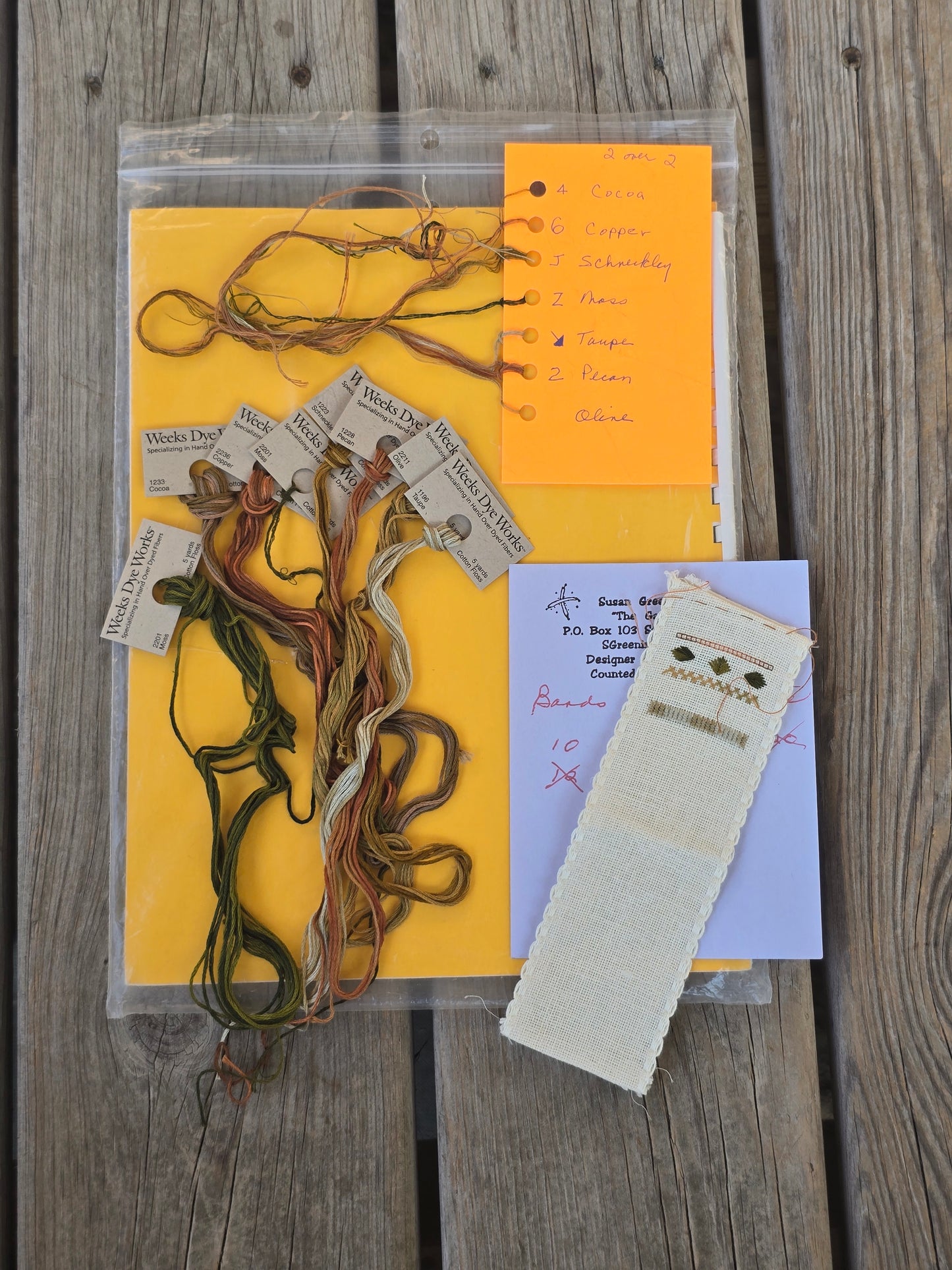 Earth Threads - Autumnal Clock - Cross Stitch Kit