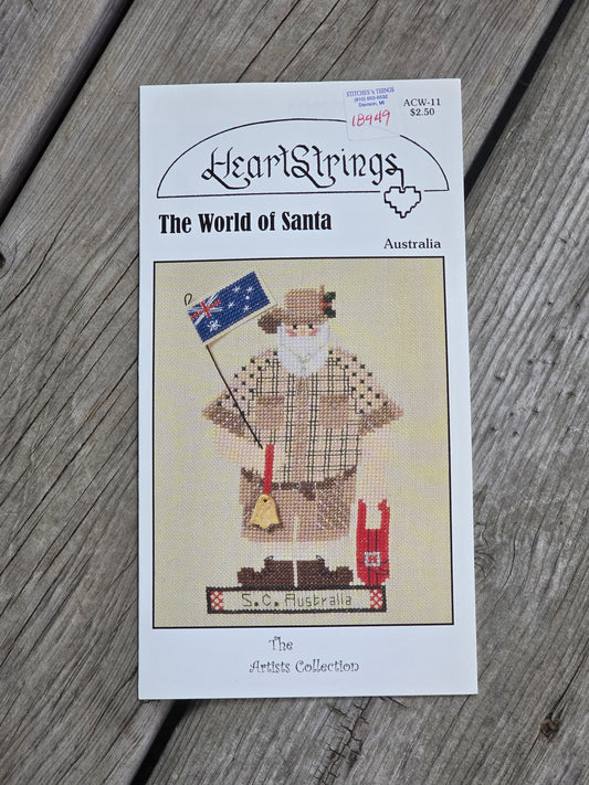 Heartstrings - The World of Santa - Australia - Cross Stitch Pattern