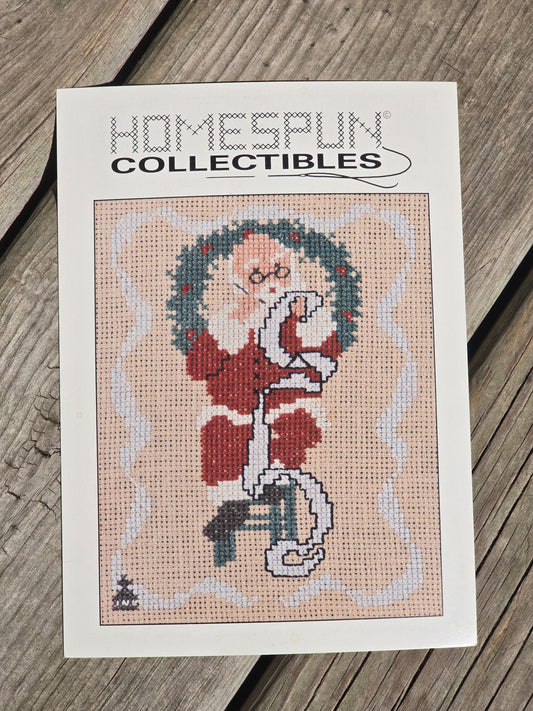 Homespun Collectibles - Santa with List - #30 - Cross Stitch Pattern