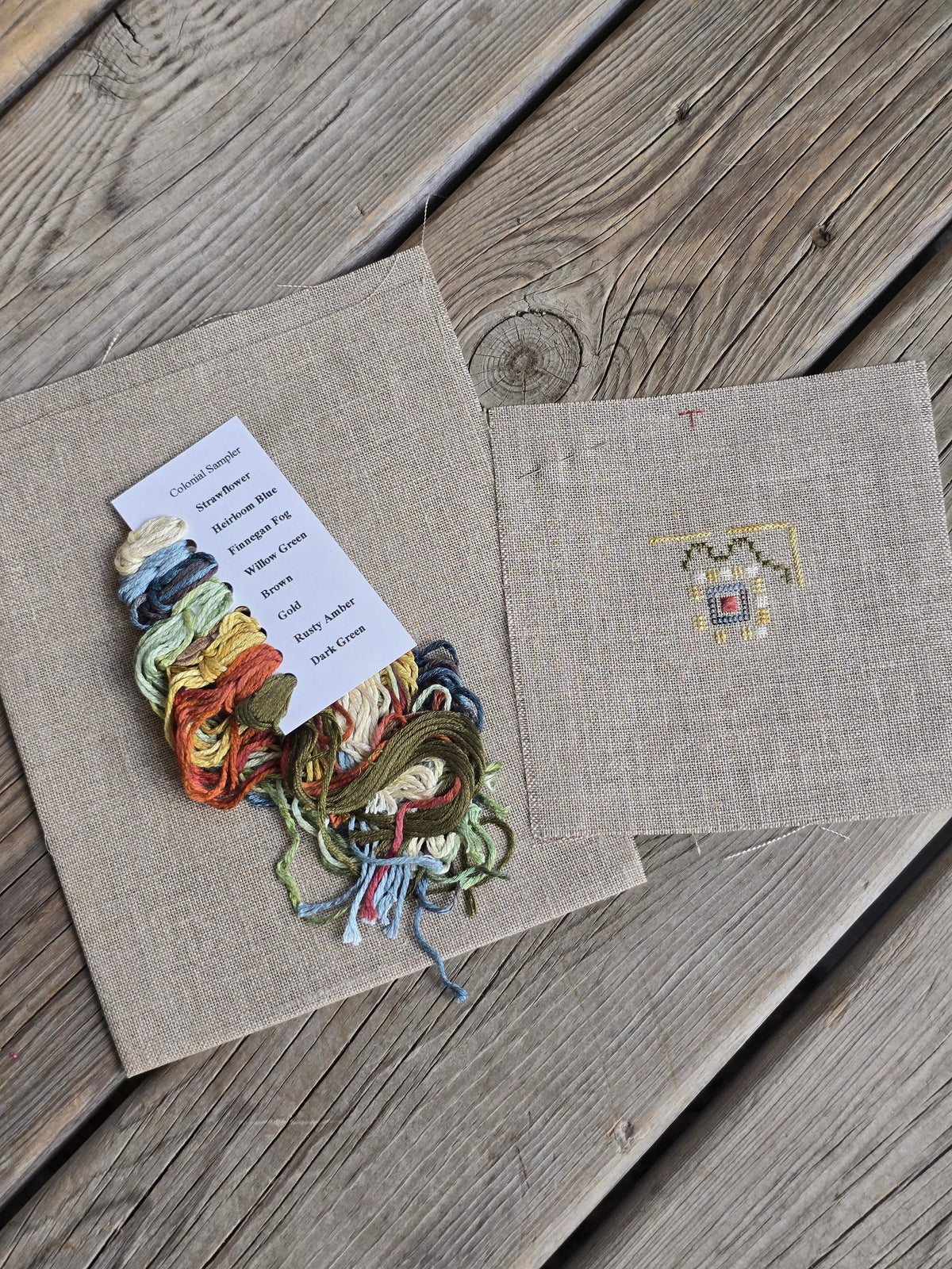 Earth Threads - The Colonial Sampler - Signed Cross Stitch Kit