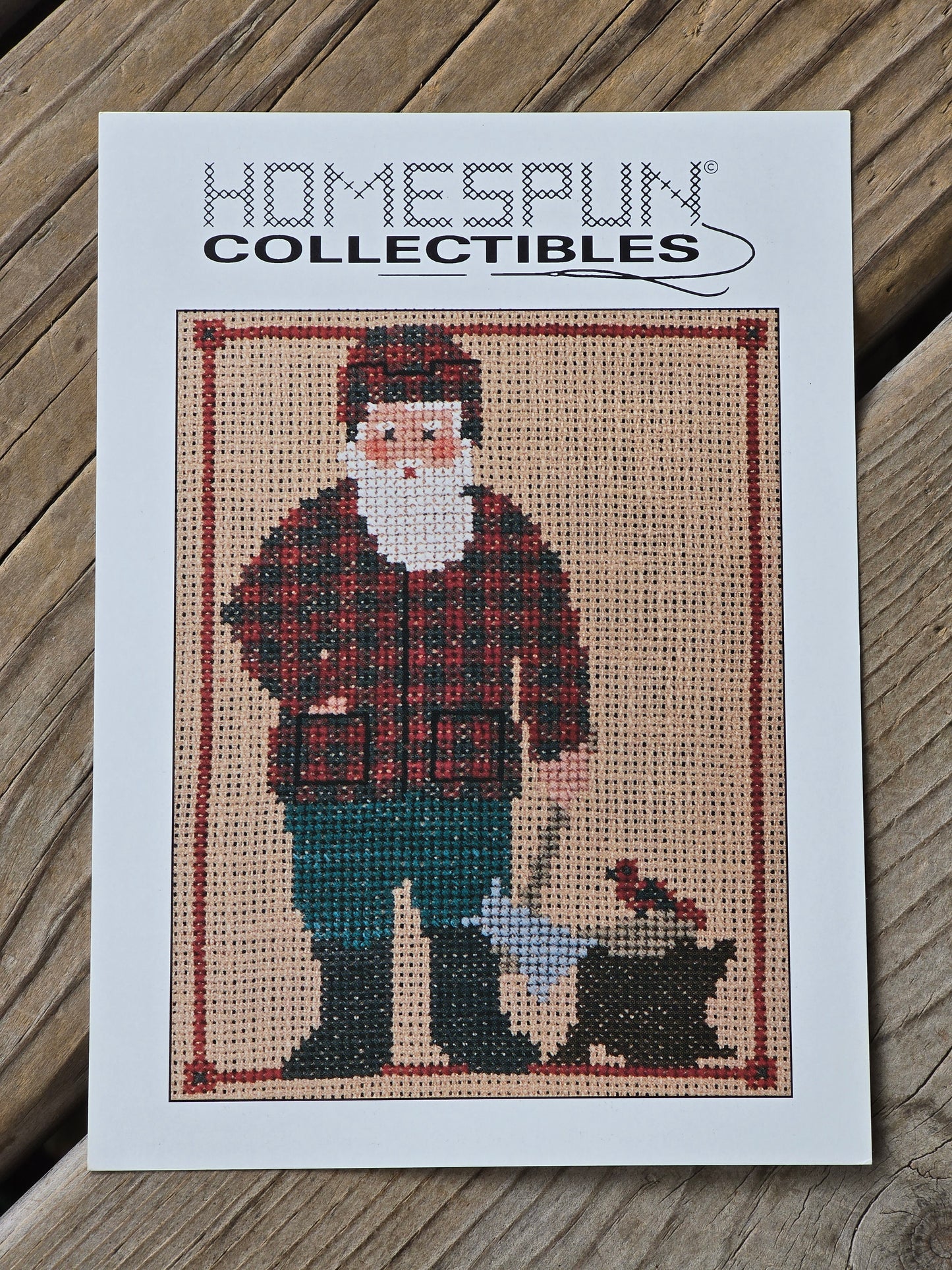 Homespun Collectibles - Santa with Axe - #42 - Cross Stitch Pattern