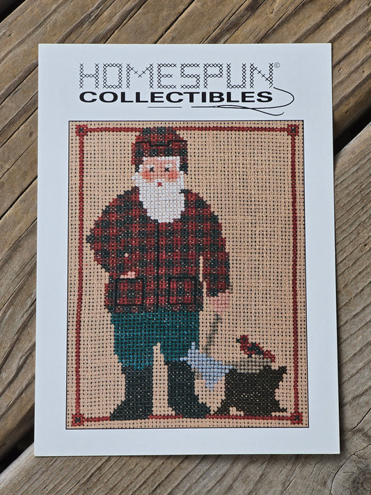 Homespun Collectibles - Santa with Axe - #42 - Cross Stitch Pattern