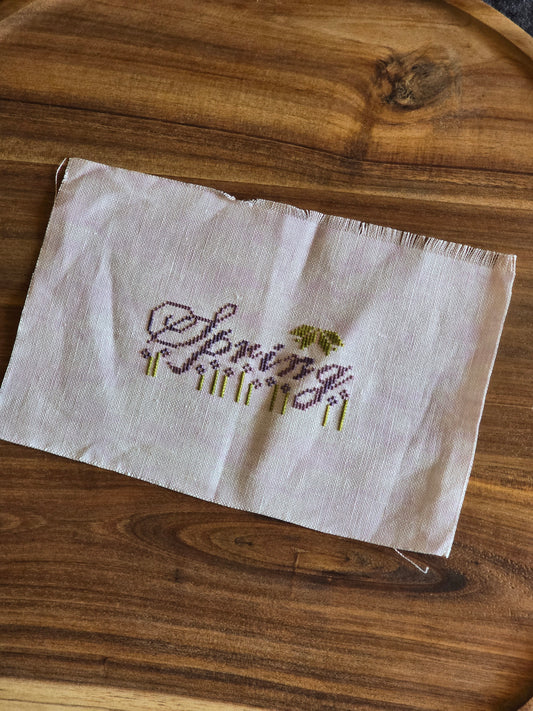 The Stitcherhood - Spring - Completed Cross Stitch