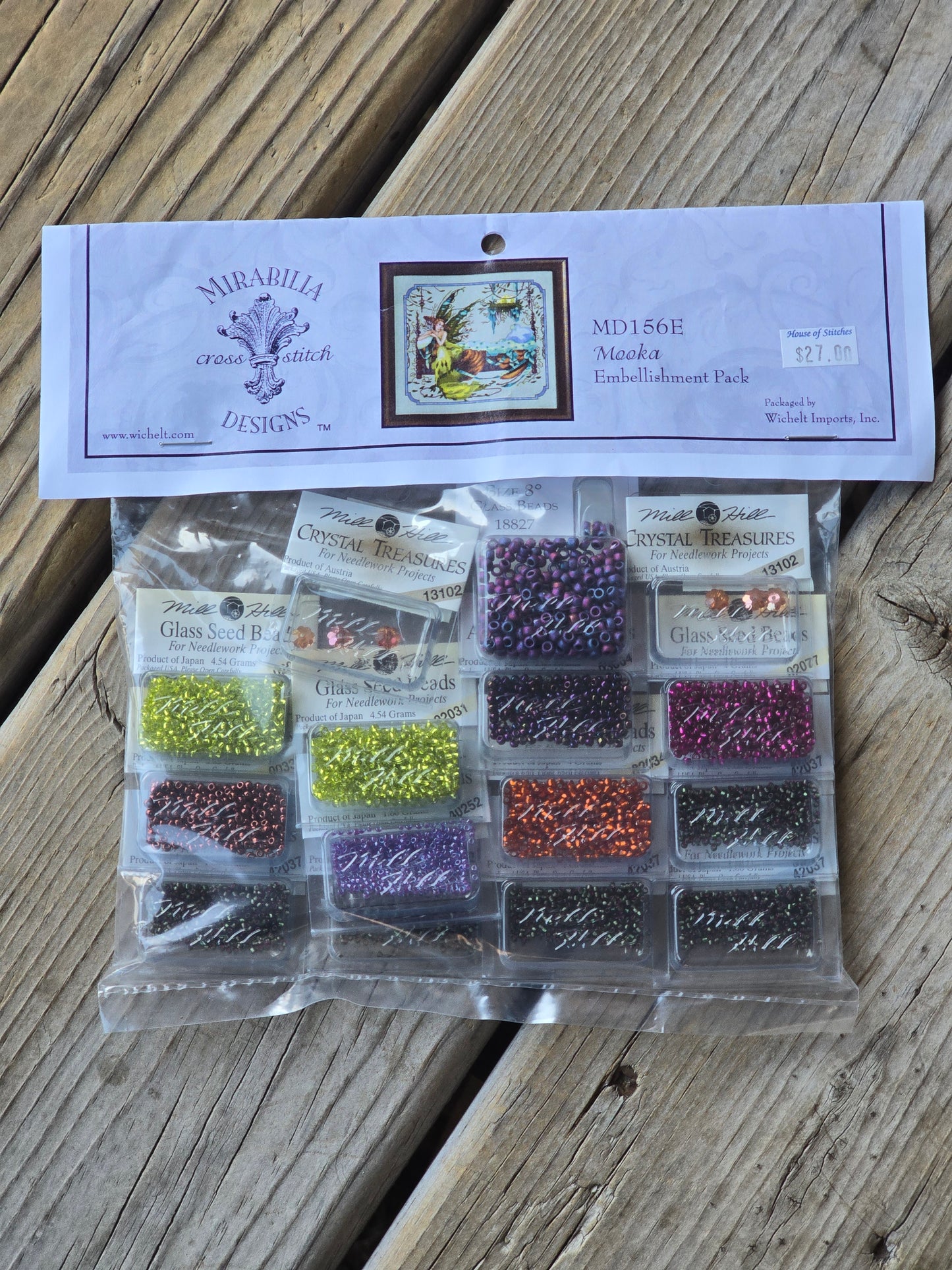 Mirabilia - Mooka - Cross Stitch Pattern with Embellishment Pack