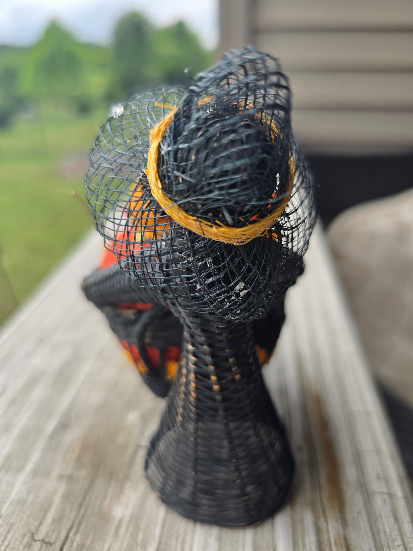 Halloween Pumpkin & Witch Pincushion