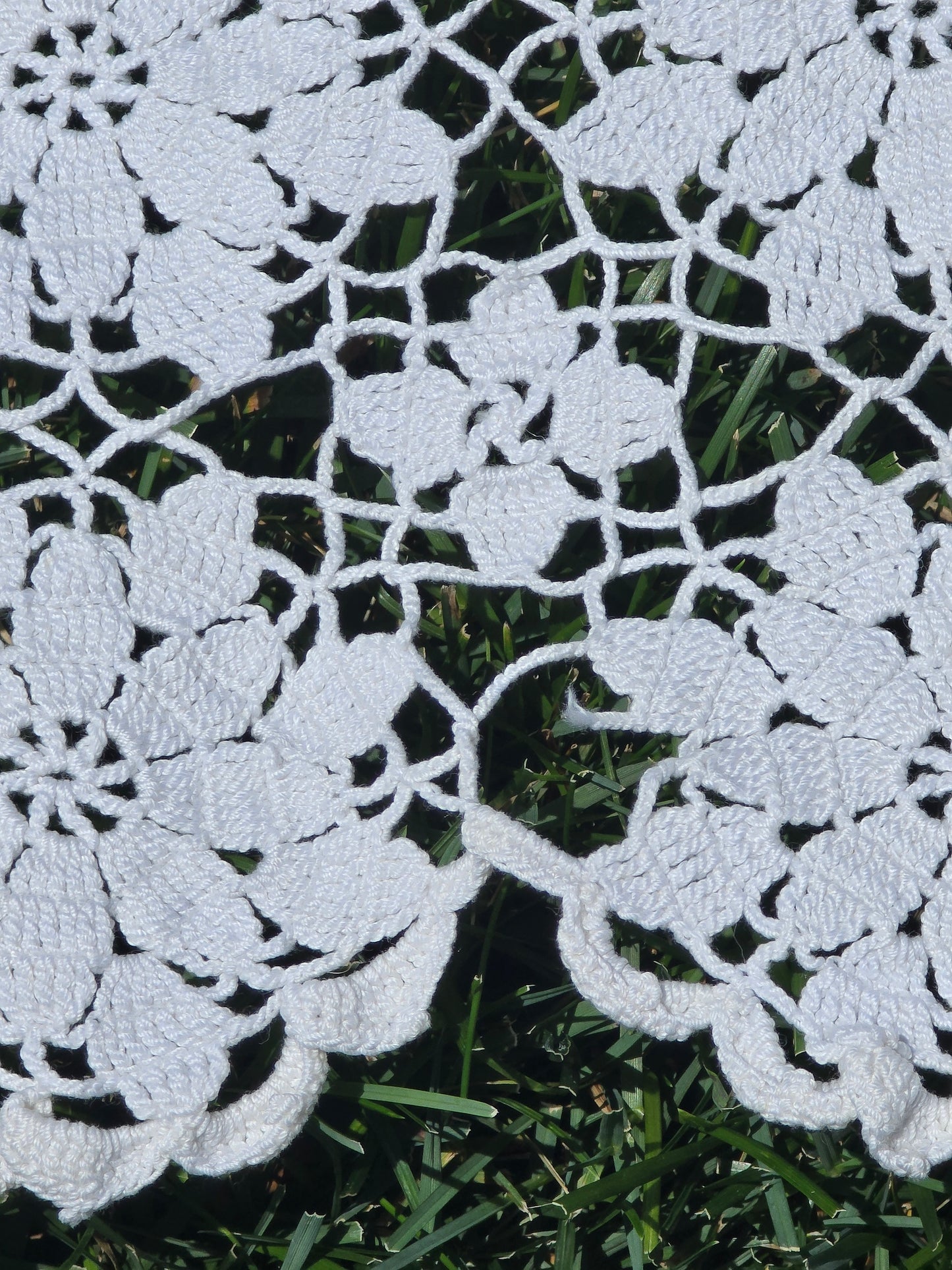 Vintage - Crocheted Tablecloth - 58" Square - Home Decor