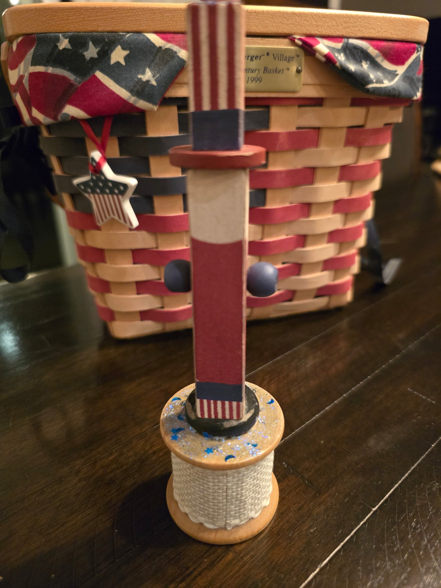 Faithwurks - Happy 4th - Seasonal Spool Decoration