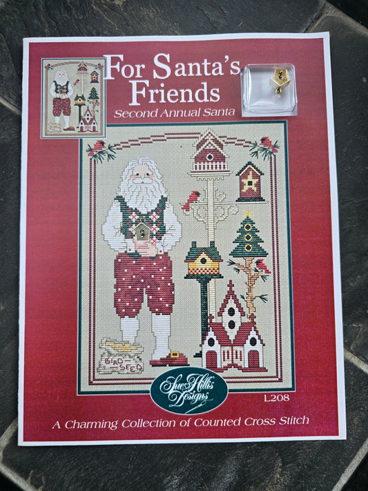 Sue Hillis Designs - Annual Santa - Cross Stitch Patterns with Charms