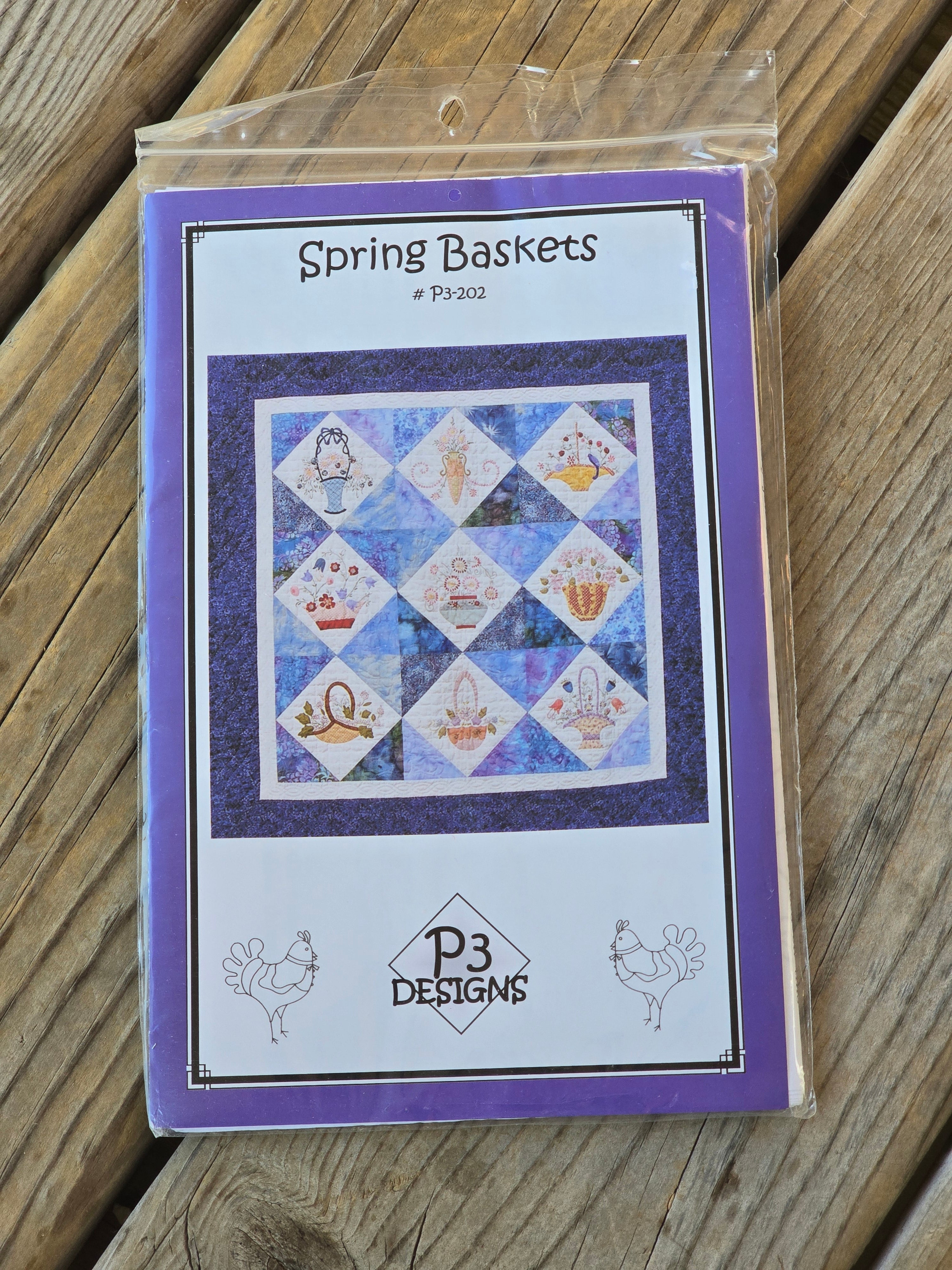 P3 Designs - Spring Baskets - Quilt Pattern – GATHER 'N STITCH LLC
