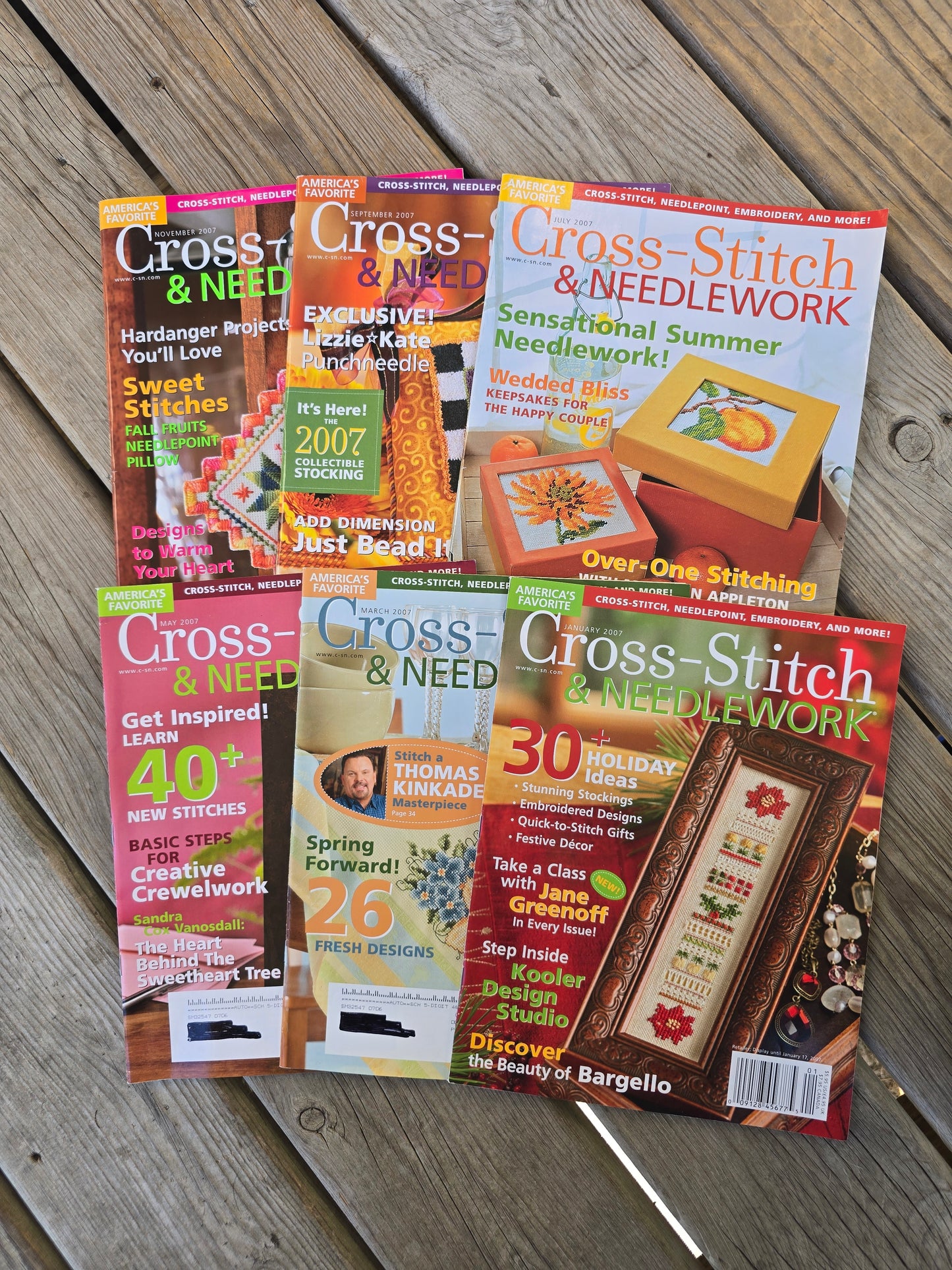 Cross-Stitch & Needlework - 2007 Magazine Bundle
