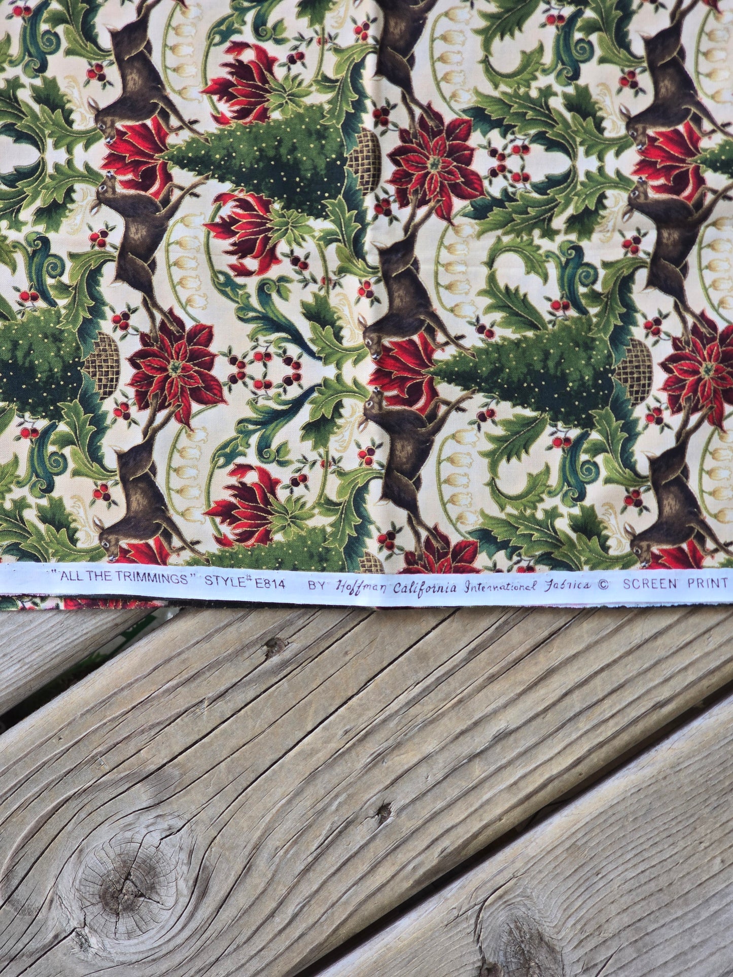Hoffman California International Fabrics - All The Trimmings - Quilting Fabric - One Yard Cut