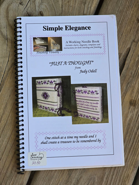 Judy Odell - Just A Thought - A Working Needle Book - Cross Stitch Pattern Book