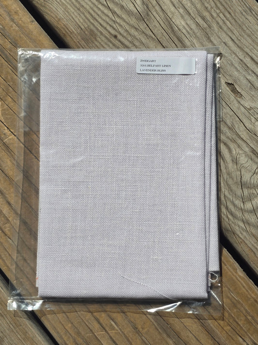 Zweigart - 32 Count Lavender Bliss - Belfast Linen - Cross Stitch Cloth