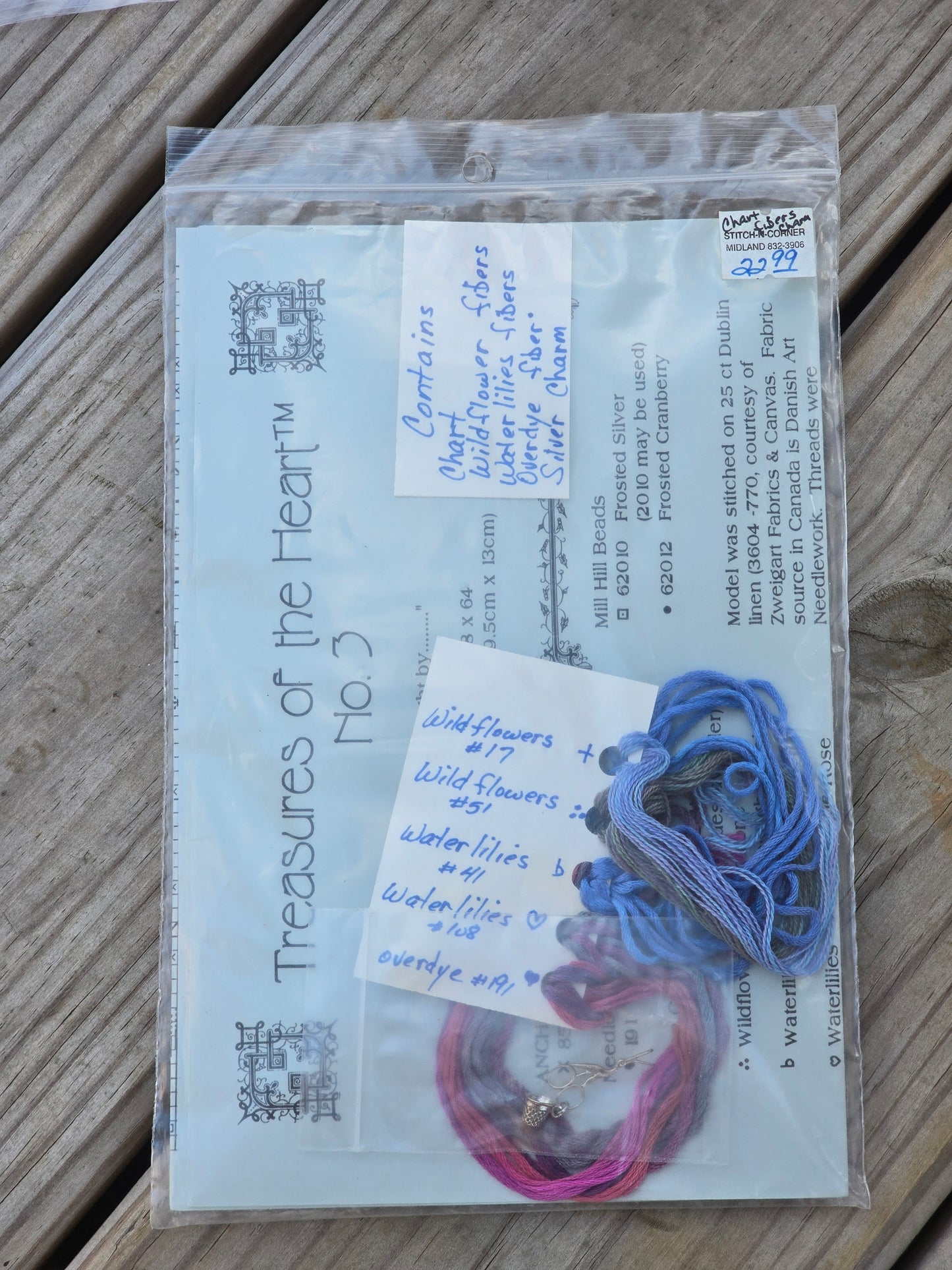 Charland Designs - Treasures of the Heart - No. 3 - Cross Stitch Kit