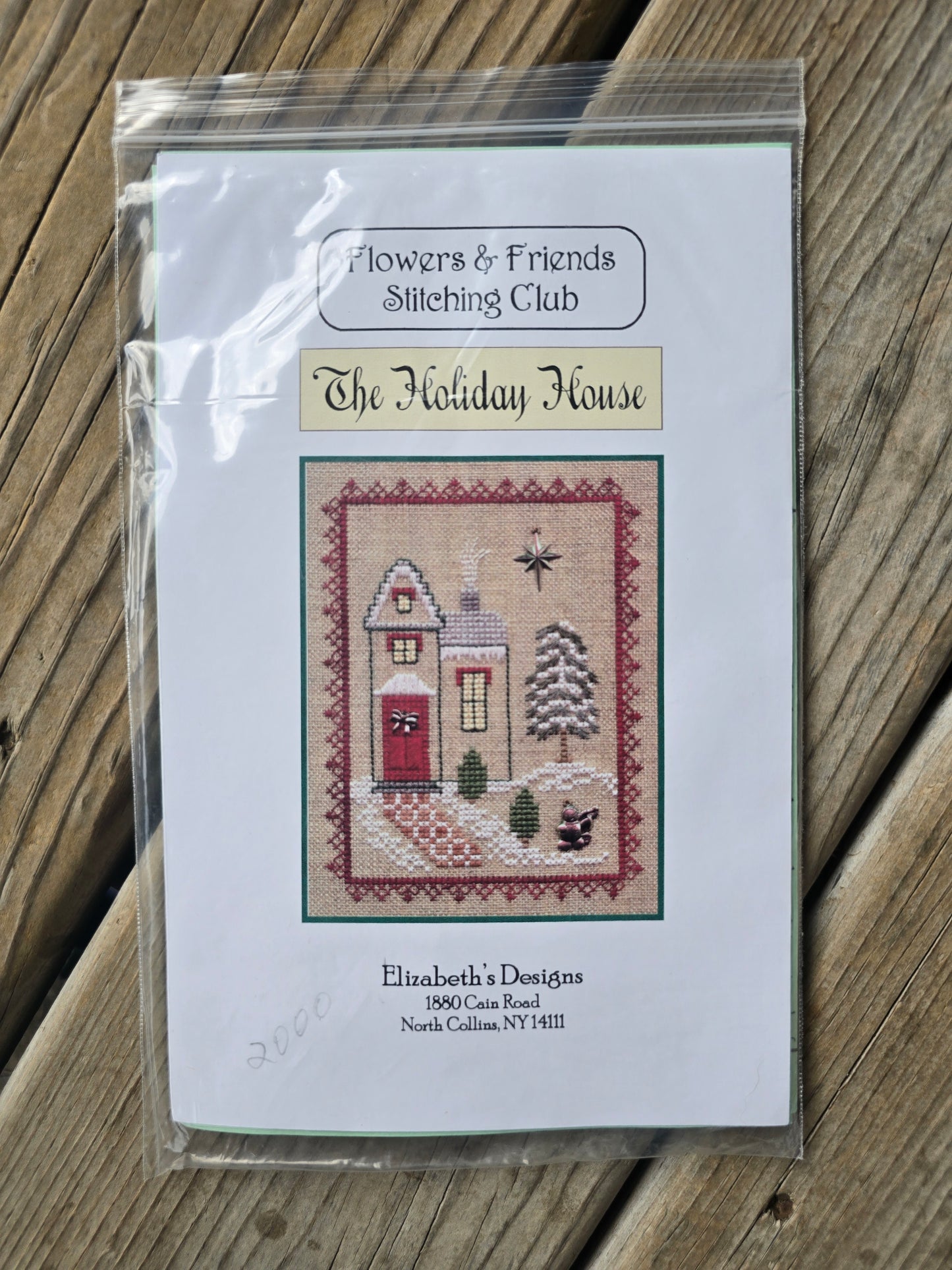 Elizabeth's Designs - Flower & Friends Stitching Club - The Holiday House- Cross Stitch Kit