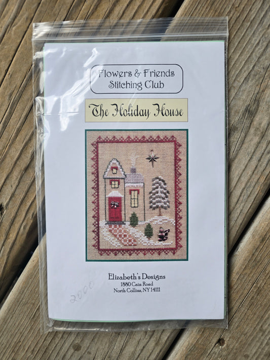 Elizabeth's Designs - Flower & Friends Stitching Club - The Holiday House- Cross Stitch Kit