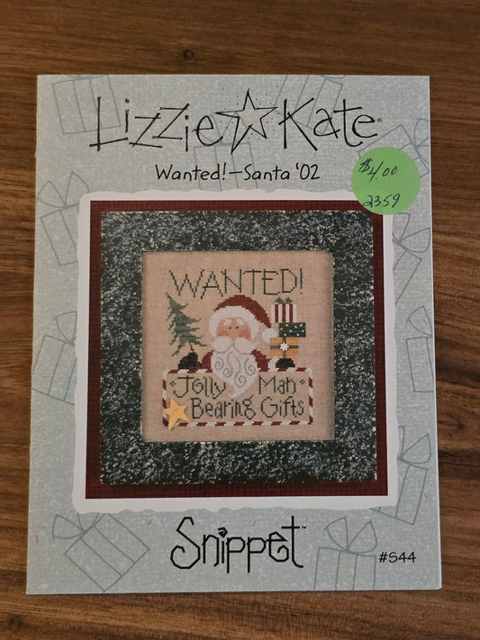 Lizzie Kate - Snippet - Wanted! Santa '02 - S44 - Cross Stitch Pattern