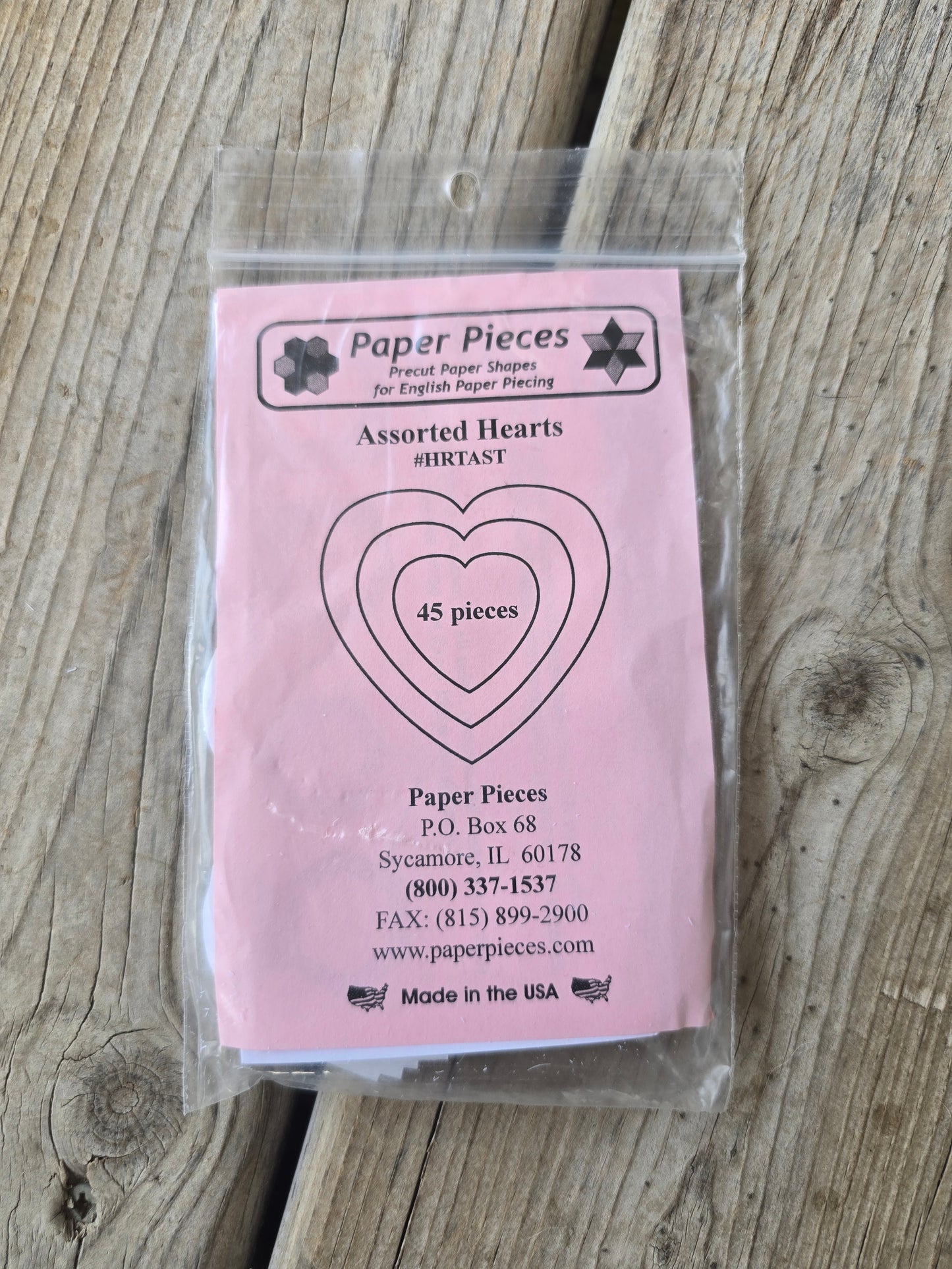 Paper Pieces - Assorted Hearts