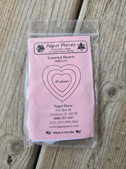 Paper Pieces - Assorted Hearts