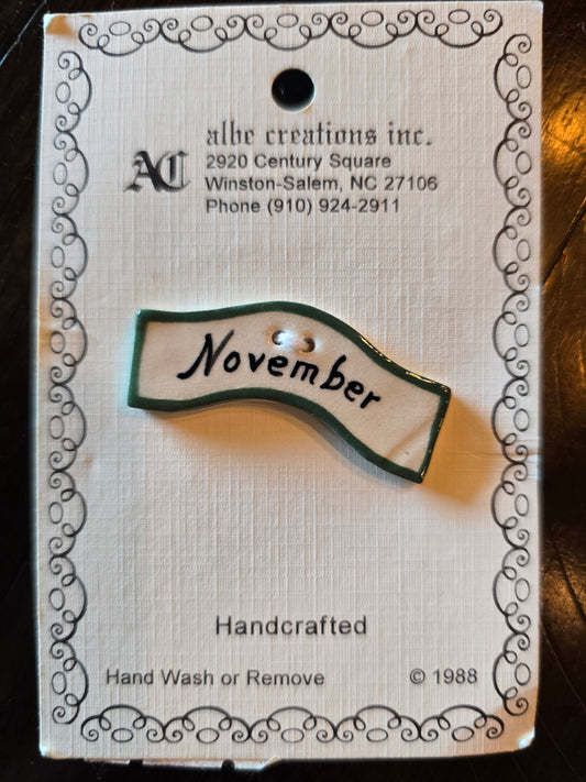 Albe Creations, Inc. - November Ceramic Buttons