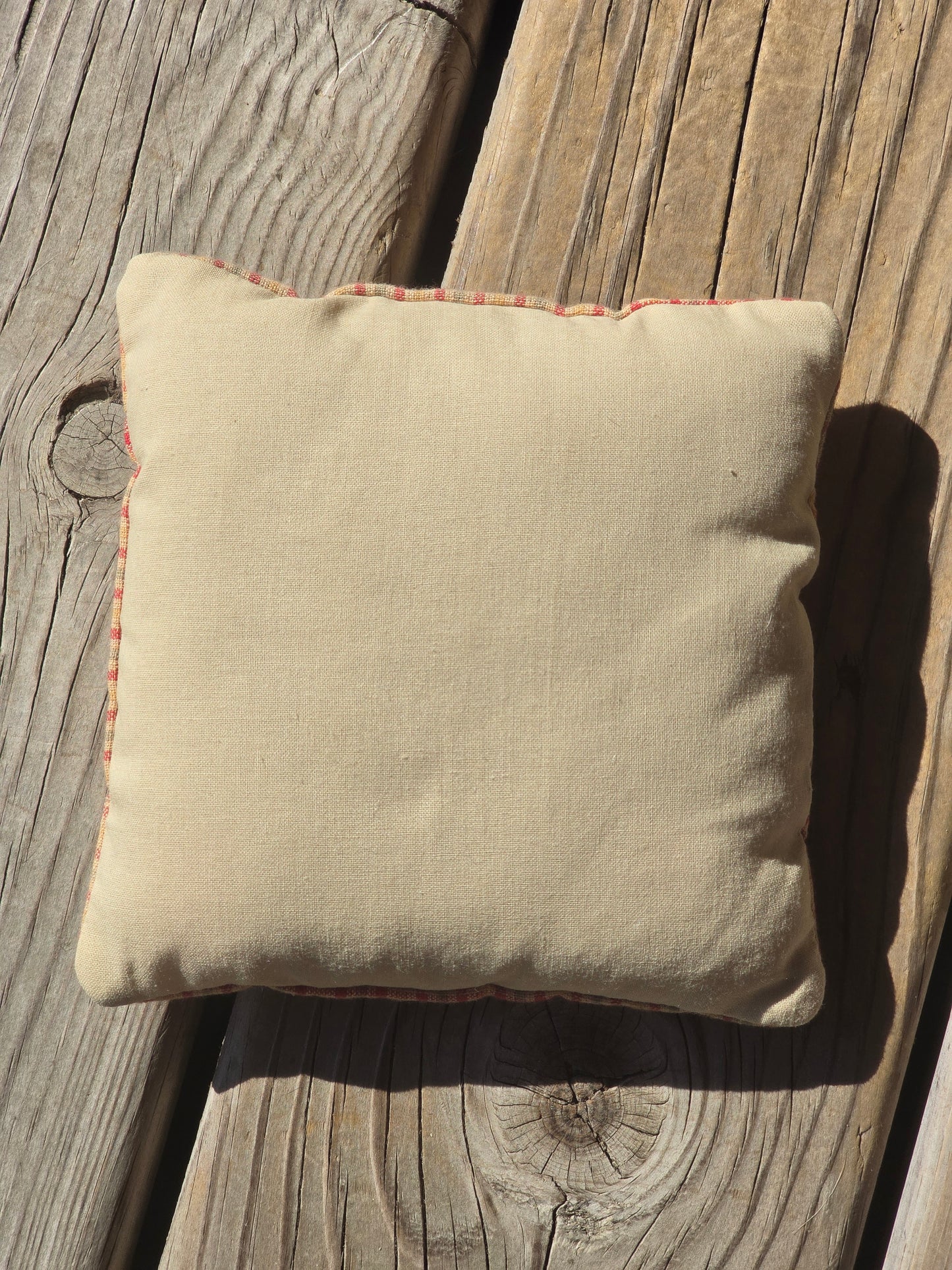 Pine Mountain Designs - November Pillow - Completed Cross Stitch