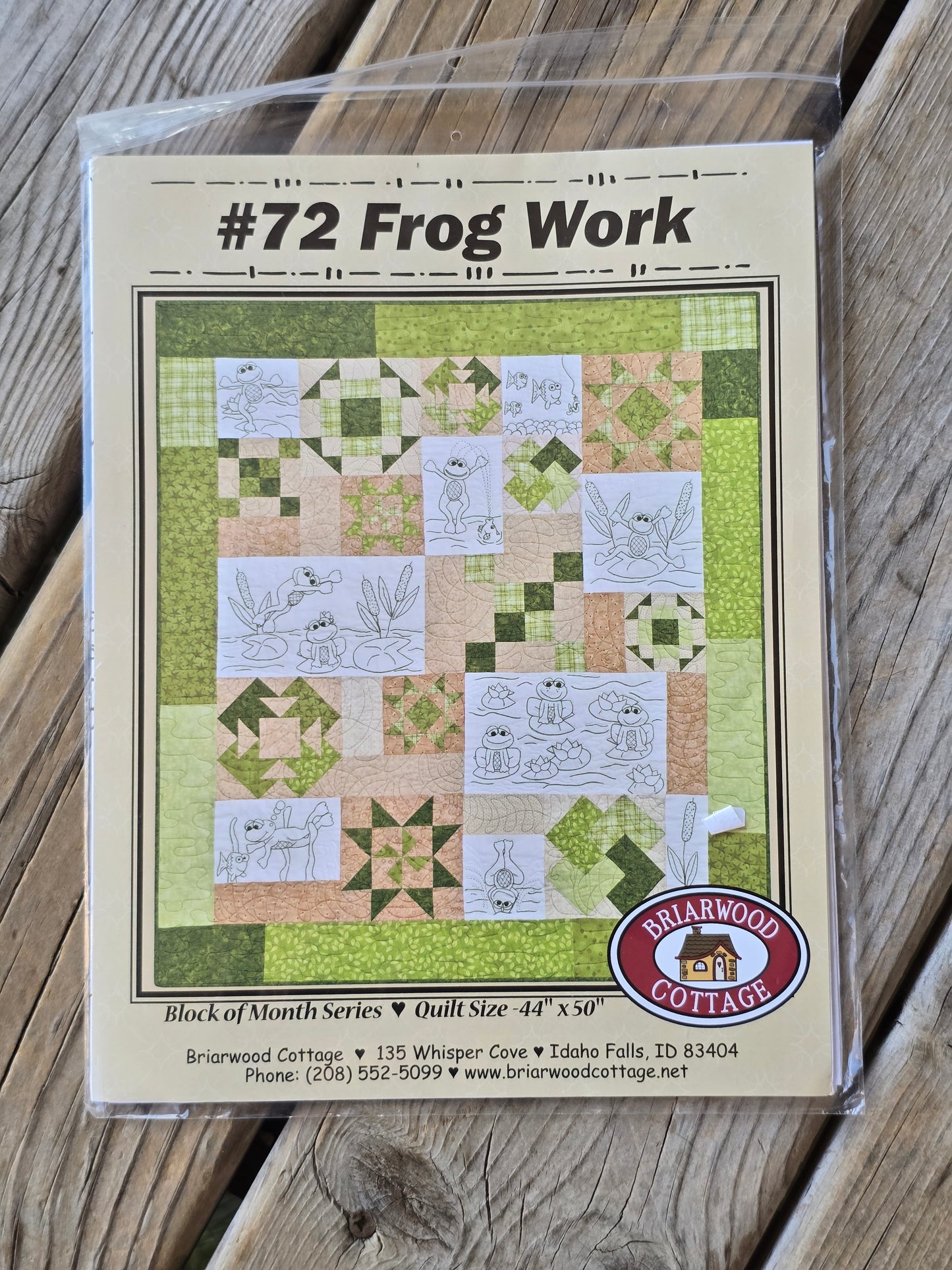 Briarwood Cottage - #72 Frog Work - Quilt Pattern
