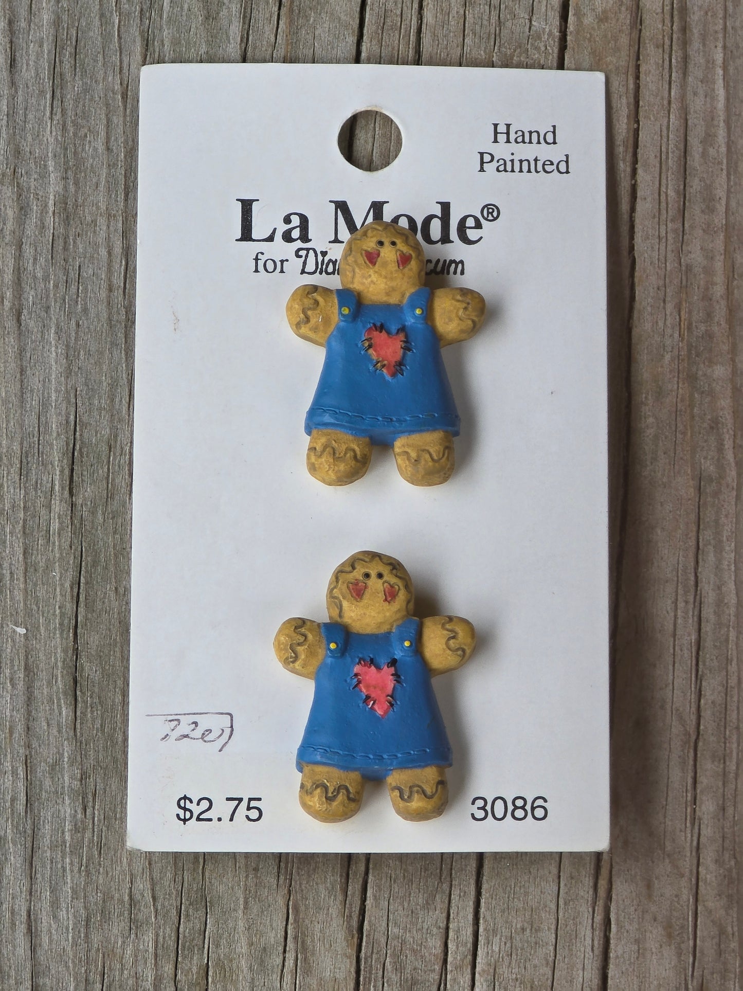 La Mode - Gingerbread Lady Buttons