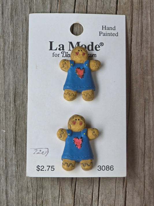 La Mode - Gingerbread Lady Buttons
