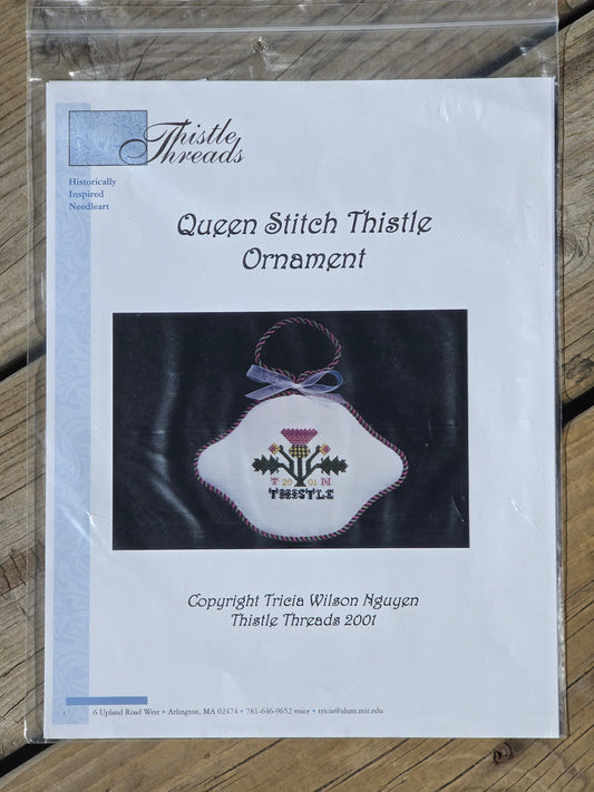 Thistle Threads - Queen Stitch Thistle Ornament - Cross Stitch Pattern