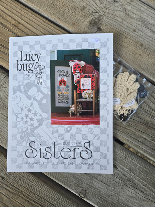 Sisters & Best Friends - Lucy Bug - Cross Stitch Pattern & Embellishments
