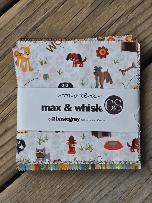 Moda - Max & Whiskers - Quilting Fabric - Charm Pack
