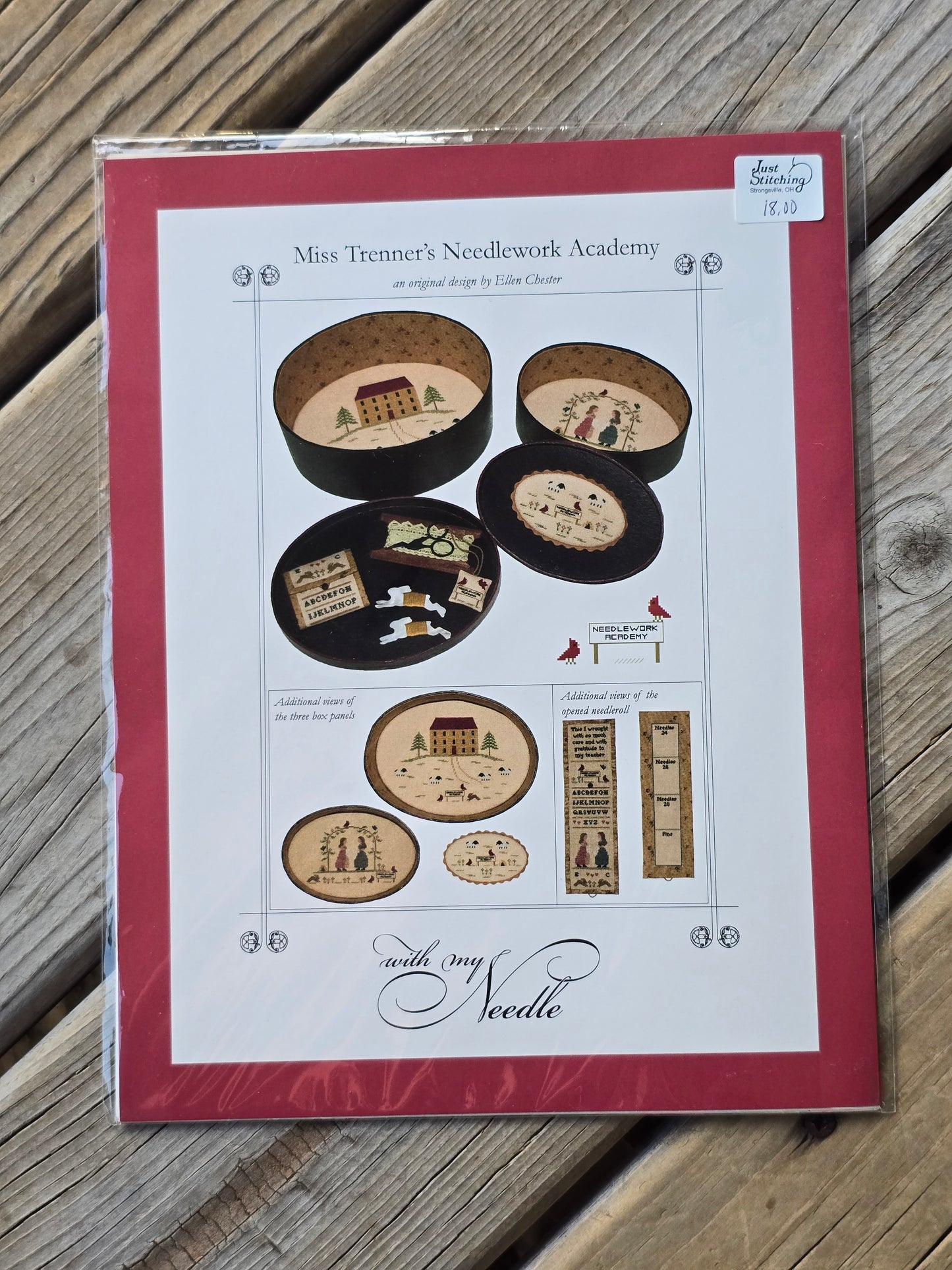 With My Needle - Miss Trenner's Needlework Academy - Cross Stitch Pattern