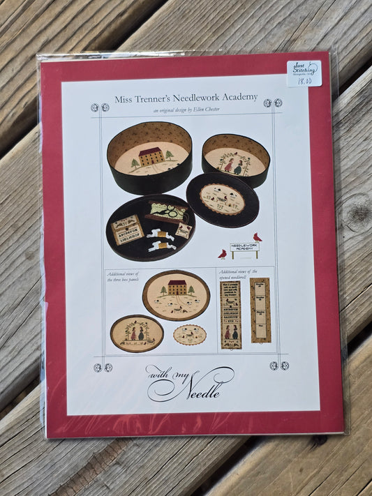 With My Needle - Miss Trenner's Needlework Academy - Cross Stitch Pattern