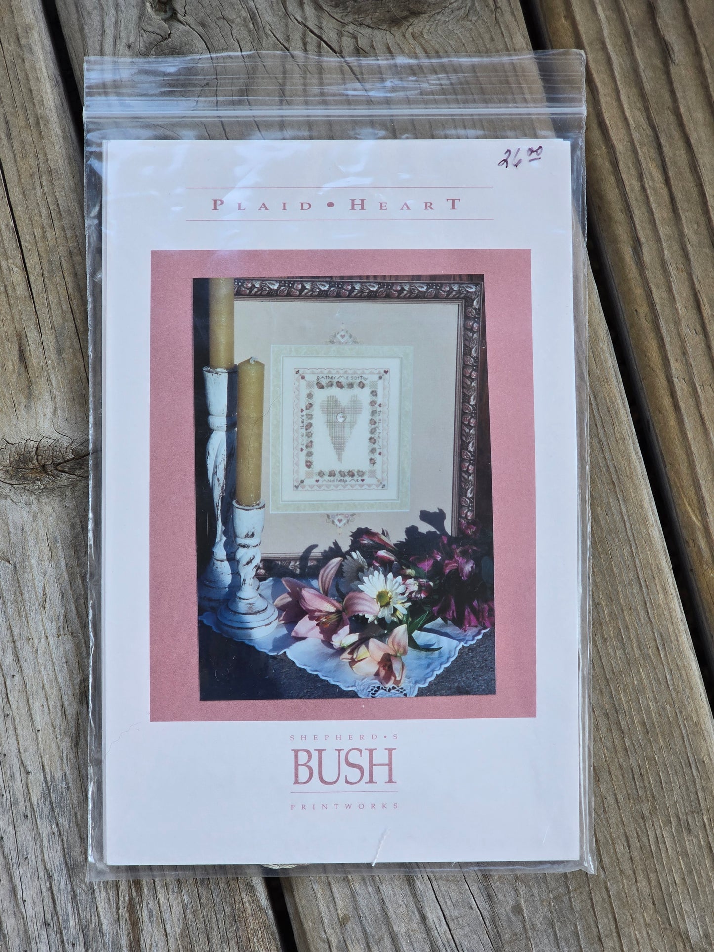 Shepherd's Bush - Plaid Heart - Cross Stitch Kit
